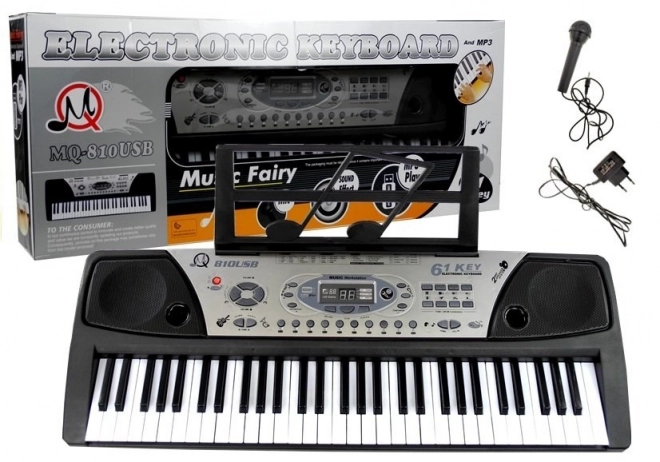 Elektroniske keyboard med mikrofon