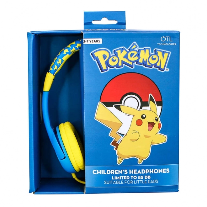 Wired hovedtelefoner til børn OTL Pokemon Pikachu (blå-gul)