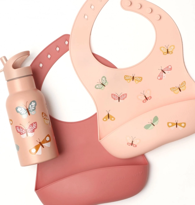 Silikone baby hagesmække med sommerfugletema – Sommerfugle