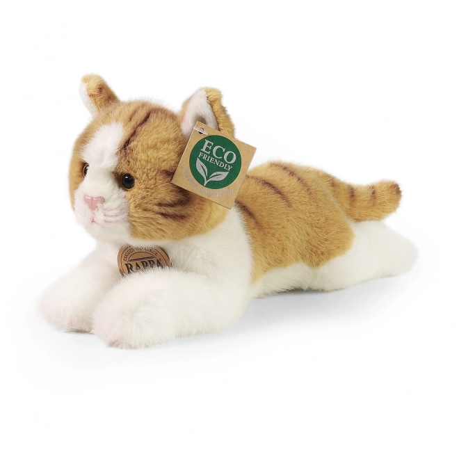 Plys-kat liggende brun-hvid Eco-Friendly