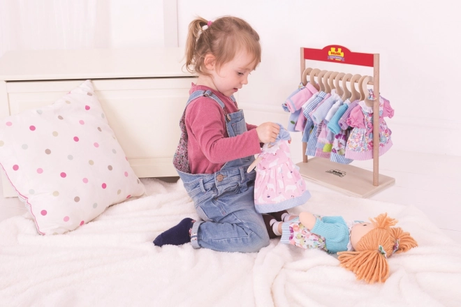 Bigjigs Toys Blå pyjamas til dukke 28 cm