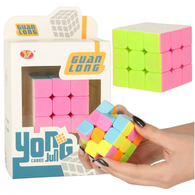 Puslespil kube 3 x 3 neon