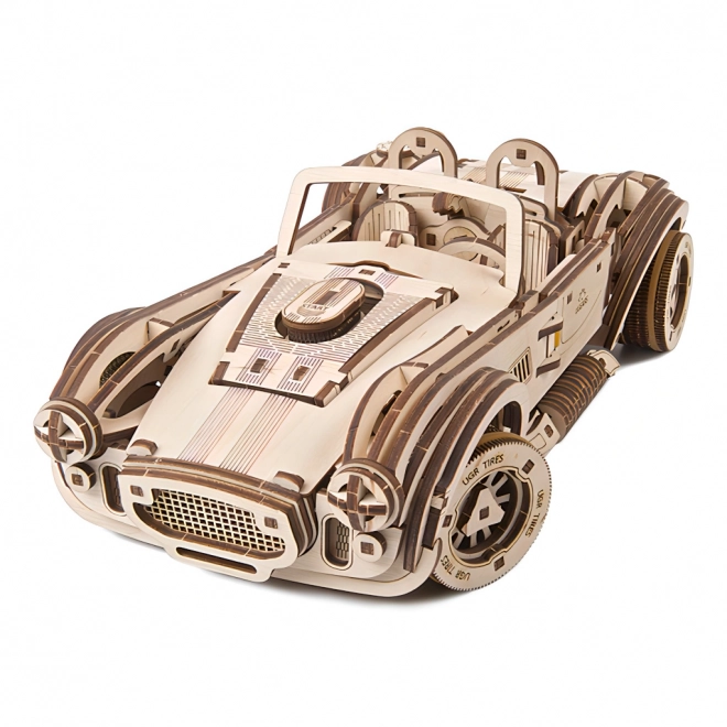 Ugears 3D træ mekanisk puslespil Drifting Racer Cobra