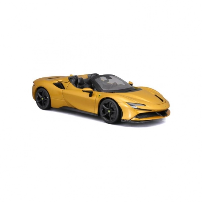 Bburago Ferrari SF90 Spider i skala 1:18 - gul