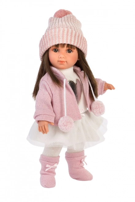 Llorens 53528 SARA - realistisk dukke med blødt stoflegeme - 35 cm