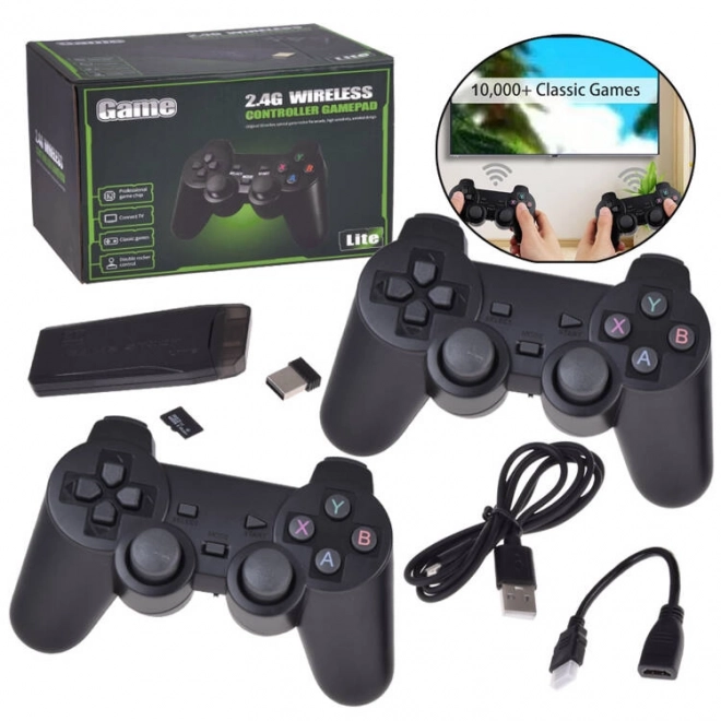 Retro spillekonsol med HDMI og 2 controllere