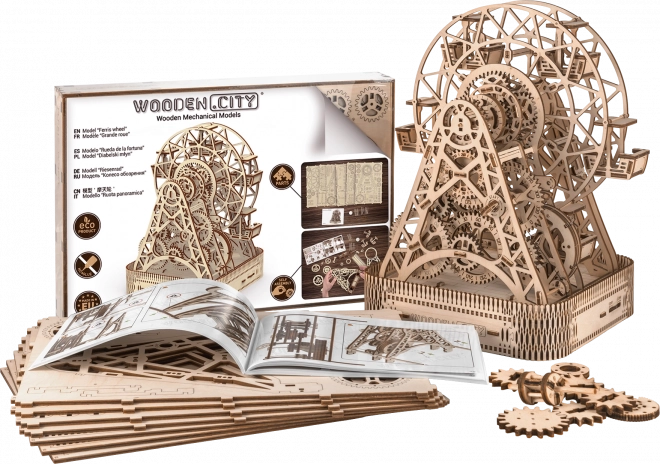 Træmodel af pariserhjul WOODEN CITY