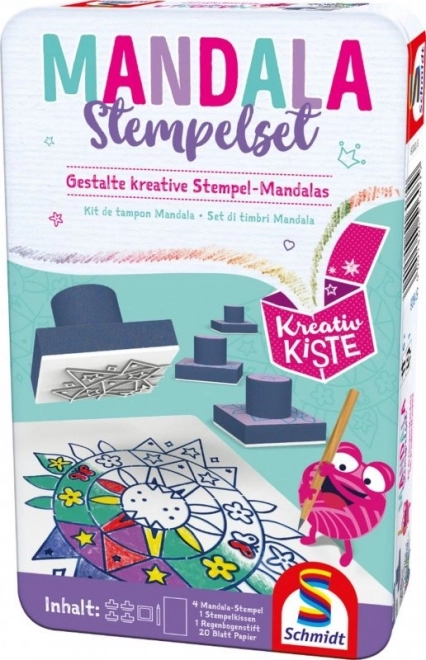 SCHMIDT Stempelsæt Mandala i blikæske