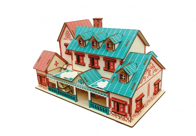 Woodcraft træ 3D puslespil Villa Narat