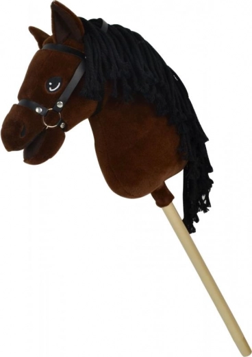 Steppos Premium kæphest Lucky mørkebrun 70 cm