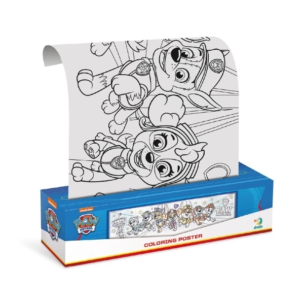 Farvelægningsplakat Paw Patrol