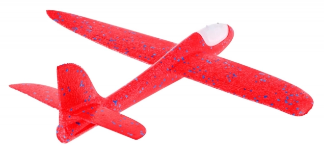 Polystyrenflyvemodel med bevægelig stabilisator + lys – Rød