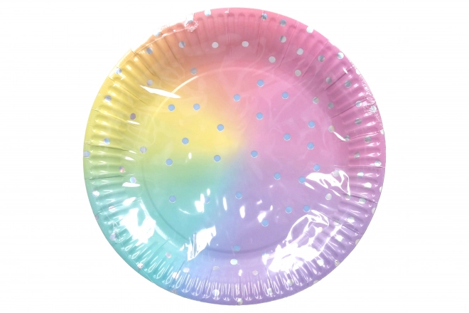 Party tallerkener PASTEL 23 cm, 6 stk