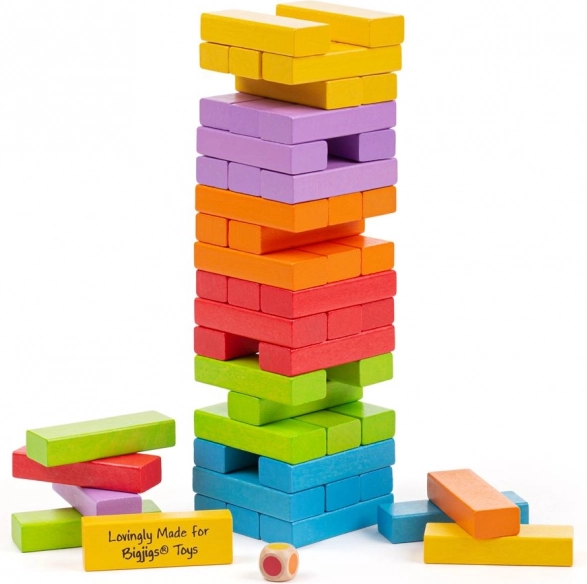 Farvet vakkel-tårn BIGJIGS TOYS