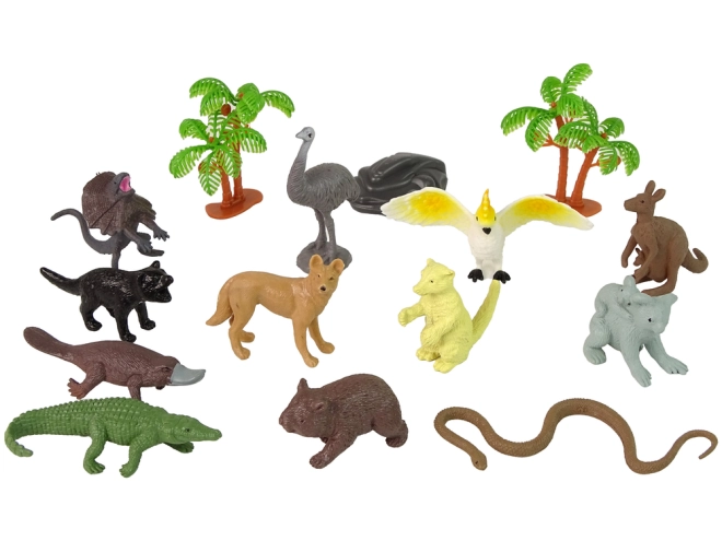 12 realistiske dyrefigurer