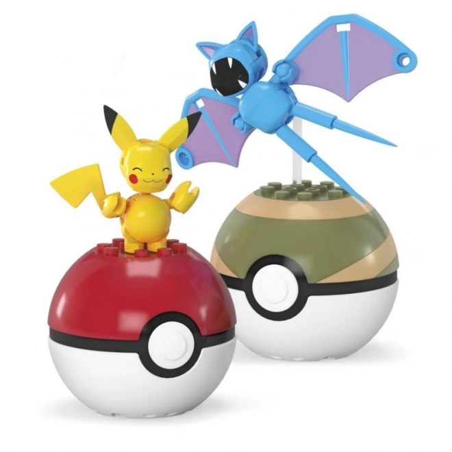 Mega Pokémon Pokéball - Pikachu og Zubat