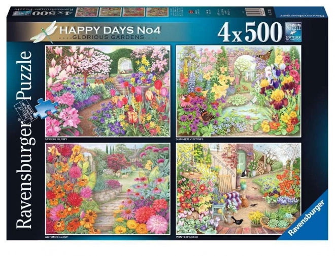 RAVENSBURGER Puslespil Vidunderlige haver 4x500 brikker