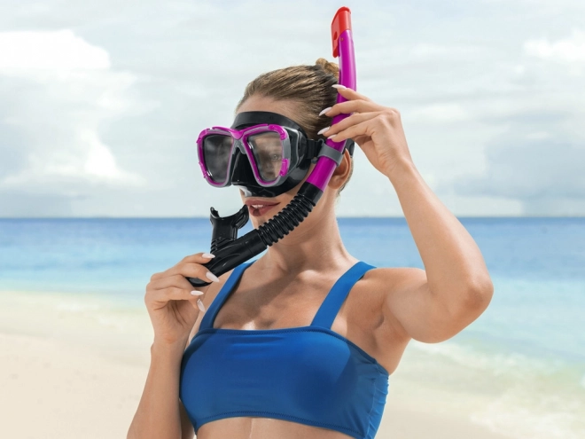Bestway Snorkelsæt til børn og voksne – Rød