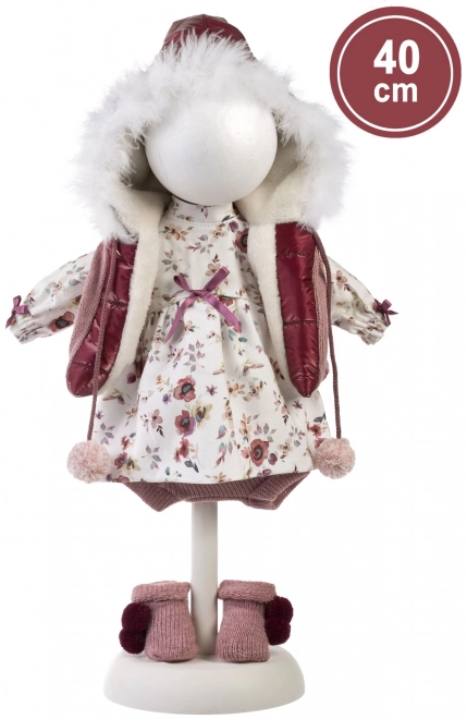 Llorens 540C CARLA - realistisk dukke med blødt stofkrop - 40 cm