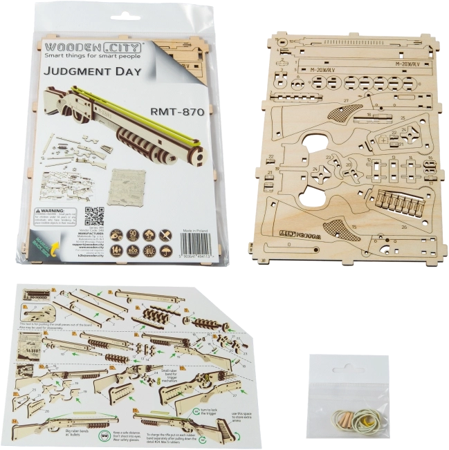 Træ 3D puslespil WOODEN CITY Judgment Day Riffel RMT-870