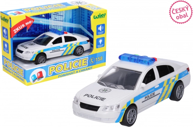 Politiauto med effekter