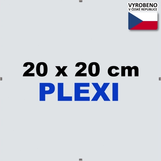 Euroclip ramme 20x20 cm af plexiglas