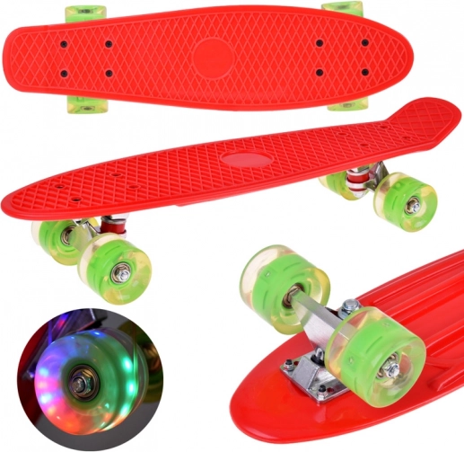 Skateboard med LED-hjul til skateparken