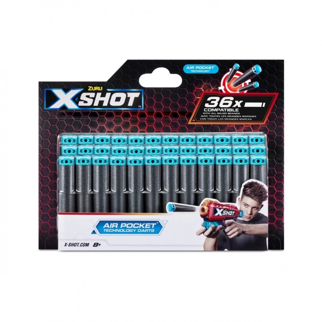 Ekstra skum-ammunition X-Shot Air Pocket Technology, 36 stk