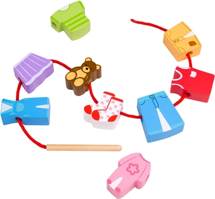 Bigjigs Toys påklædnings-perlesæt