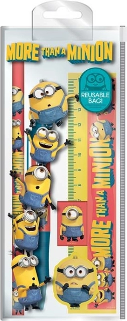 skolesæt Minions – sæt med skriveredskaber med etui