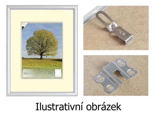 Aluminiumsramme sølv 40x40 cm