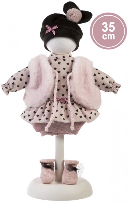 Llorens 535S SARA - realistisk dukke med blødt stofkrop - 35 cm
