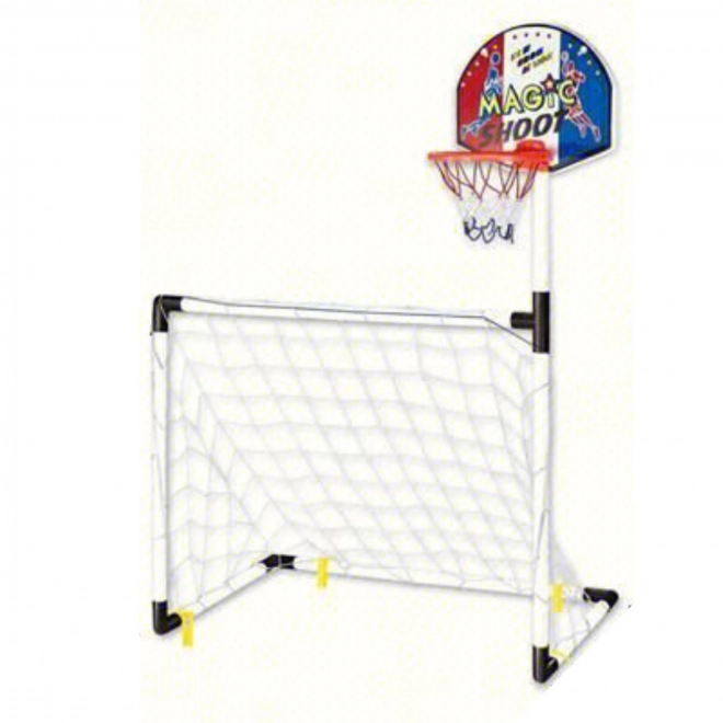 Børnesportssæt 2i1 Basketball og Fodbold Woopie