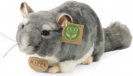 Rappa plysbetrukket chinchilla 22 cm miljøvenlig