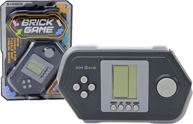 Elektronisk lomme-konsol Tetris Brick Game – sort