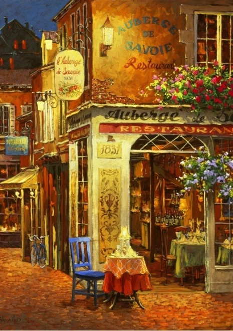 Puslespil Restaurace Auberge de Savoie 1000 brikker fra Bluebird