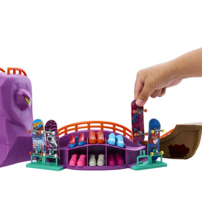 Hot Wheels Skate Octopark med fingerboard og sko