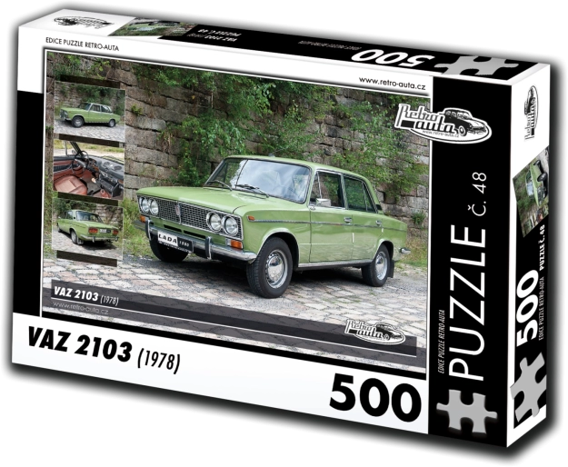 retro-auta puslespil vaz 2103 (1978) – 500 brikker
