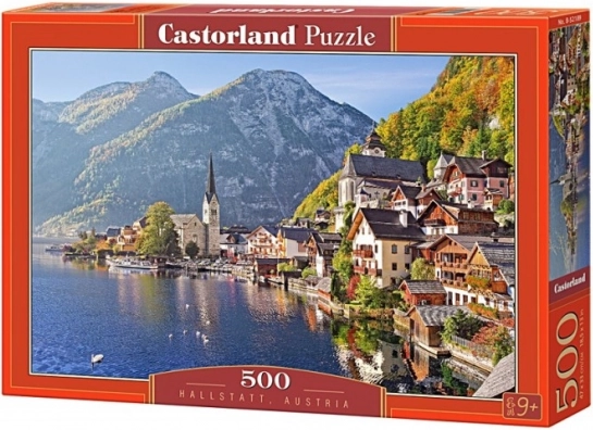 Puslespil 500 brikker Hallstatt, Østrig