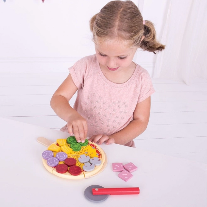 Bigjigs Legetøj Træskæringspizza