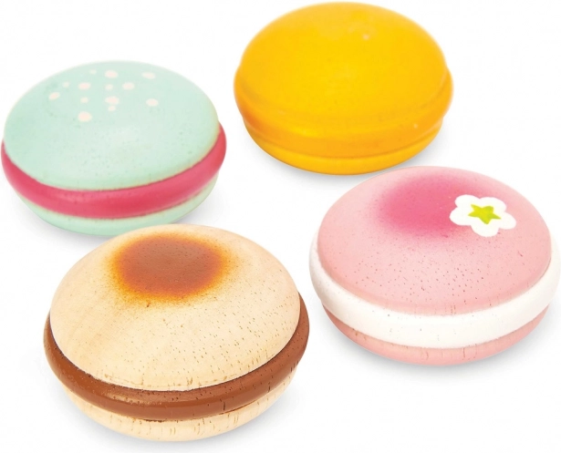 Træmakroner LE TOY VAN Honeybake – sæt med 4 stk.