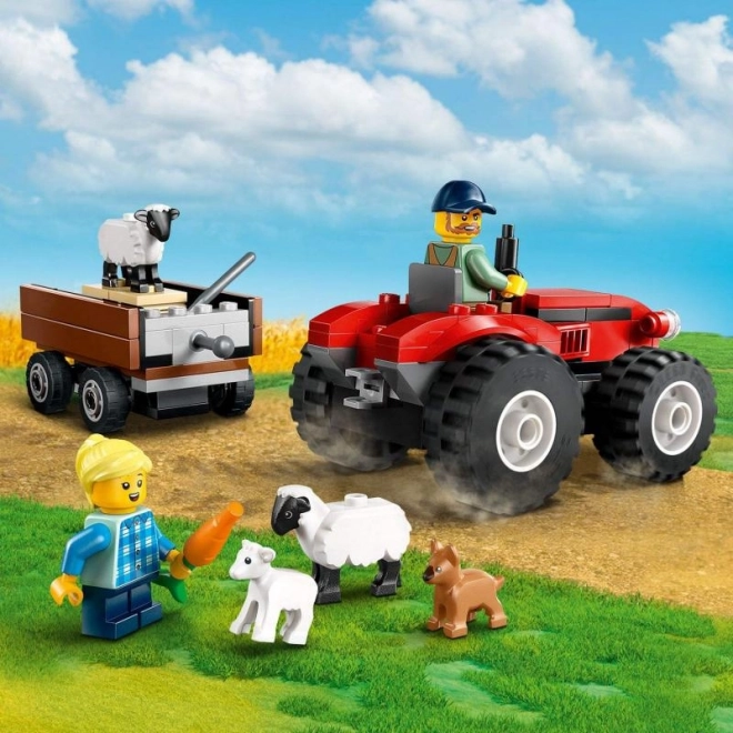 LEGO® City 60461 Rød traktor med trailer og får