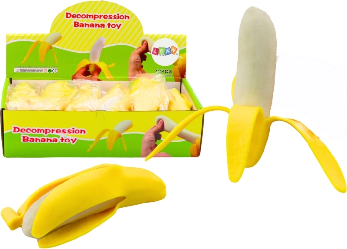 Gummi strækbar svamp til bananskræl gul