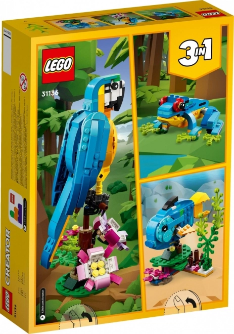 LEGO Creator 3v1 31136 Eksotisk papegøje