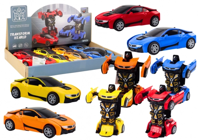 auto-robot 2i1 foranderlig robot i 4 farver