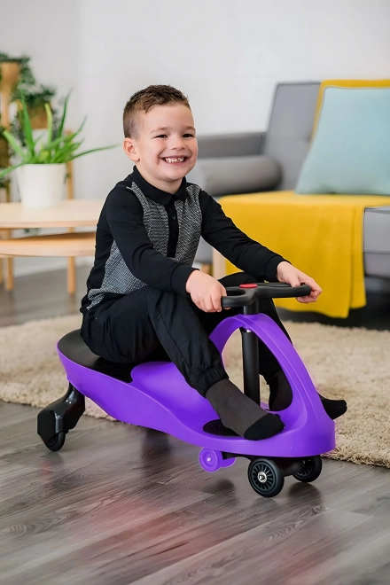 Kørende legetøjsbil med LED hjul lilla ECOTOYS