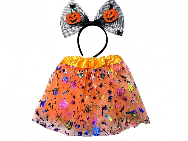Halloween-kostume med hårbøjle og tutu-nederdel