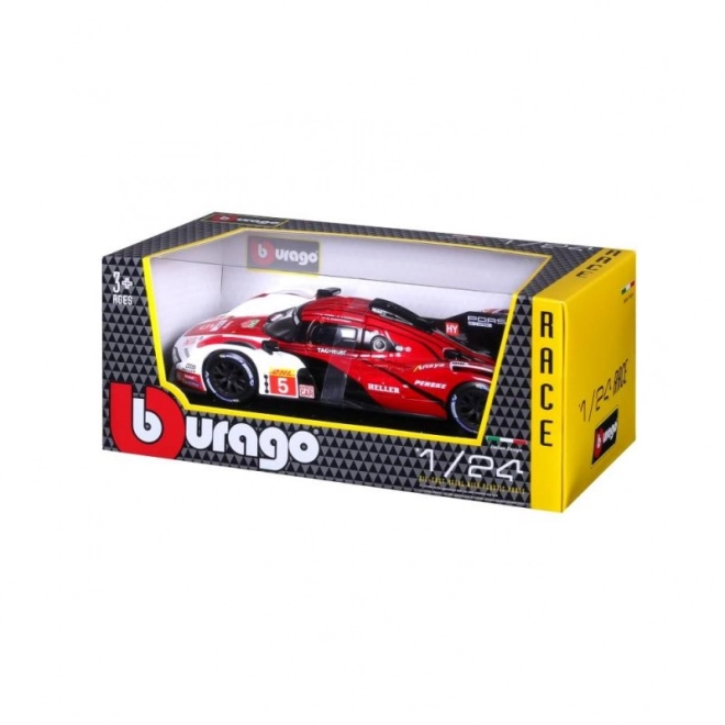 Bburago 1:24 Racing - Porsche 963 - Hvid/Rød #5