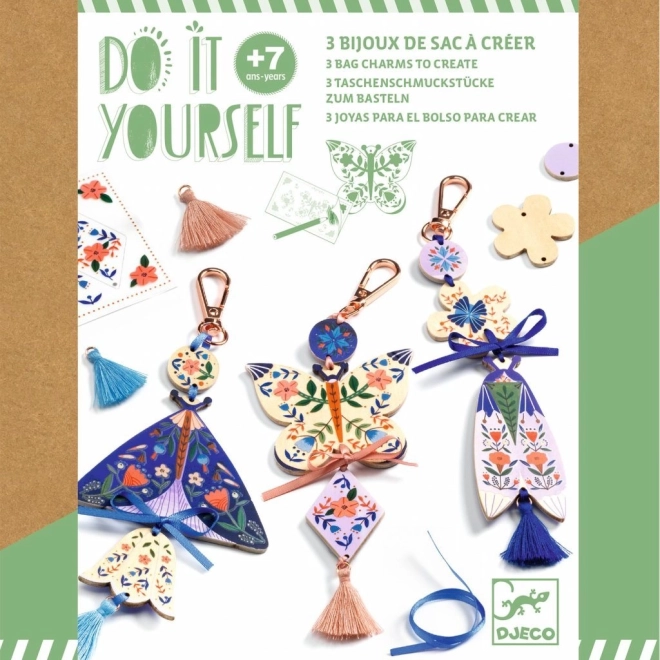 DIY trævedhæng Sommerfugle fra DJECO
