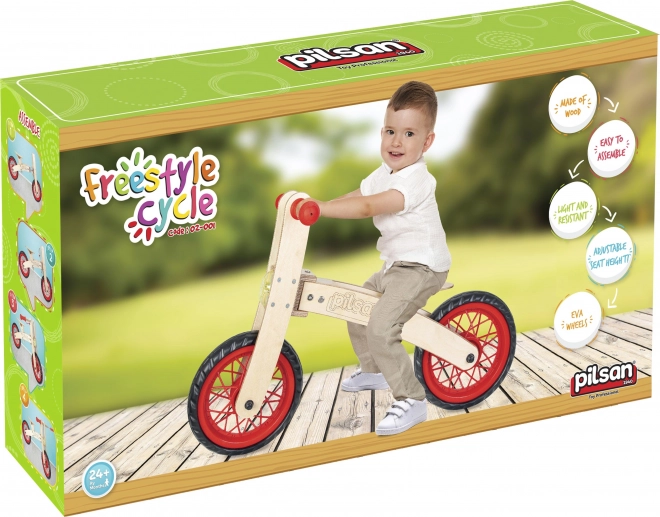 Pilsan Freestyle rød børne løbecykel